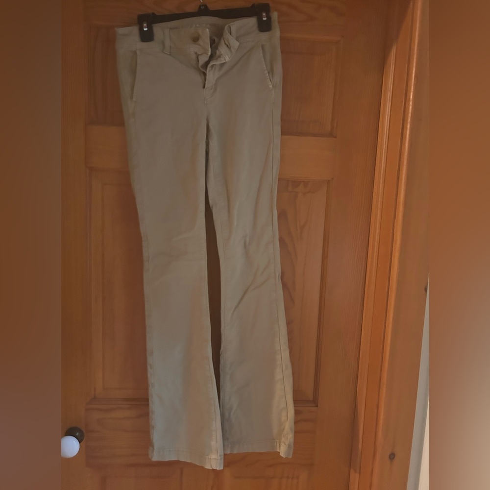 American Eagle Kickboot khakis